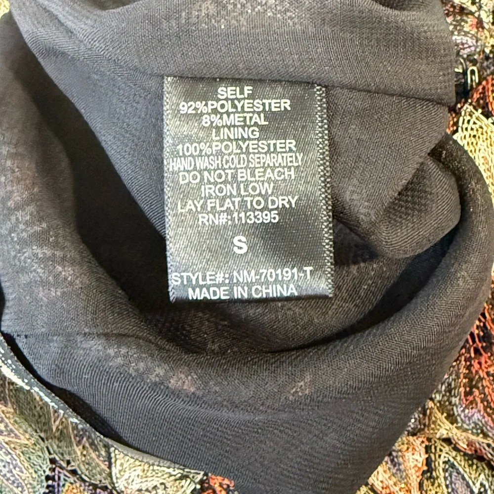 AKIRA Chicago Black Label Vibrant Chevron Knit Pants Small - Picture 9 of 9